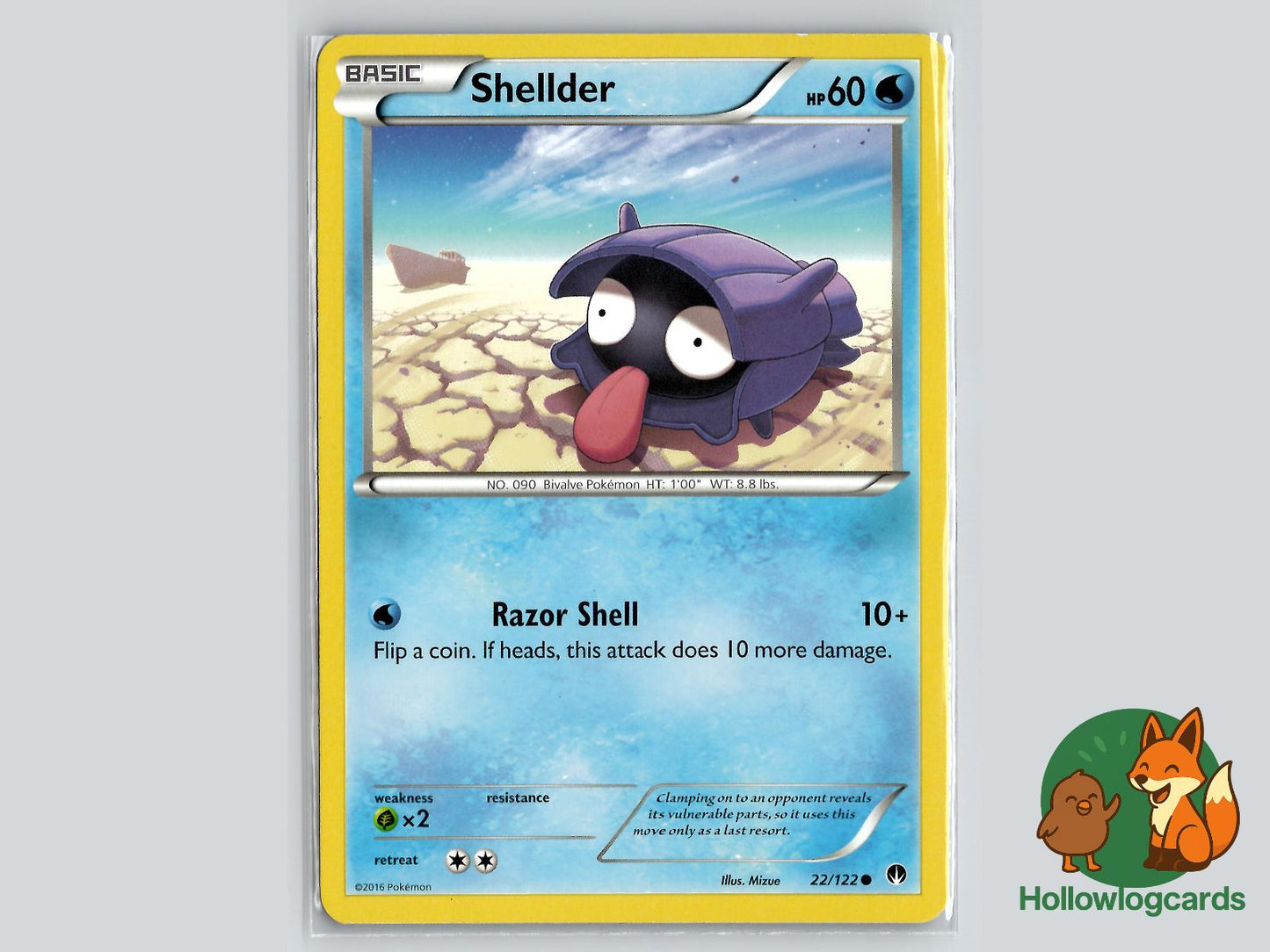 Shellder (22/122) - BREAKpoint Pokémon Card