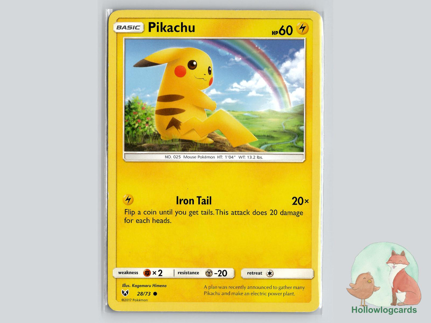 Pikachu (28/73) - Shining Legends Pokémon Card