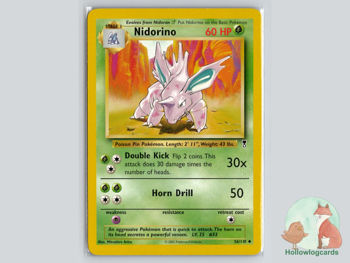 Nidorino (56/110) - Legendary Collection Pokémon Card
