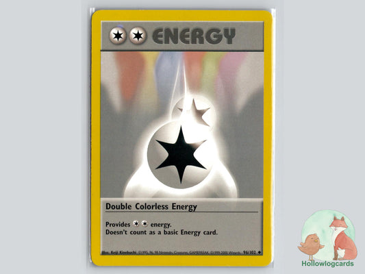 Double Colorless Energy (96/102) - Base Pokémon Card