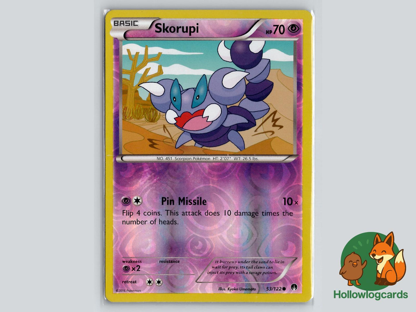 Skorupi (53/122) - BREAKpoint Pokémon Card
