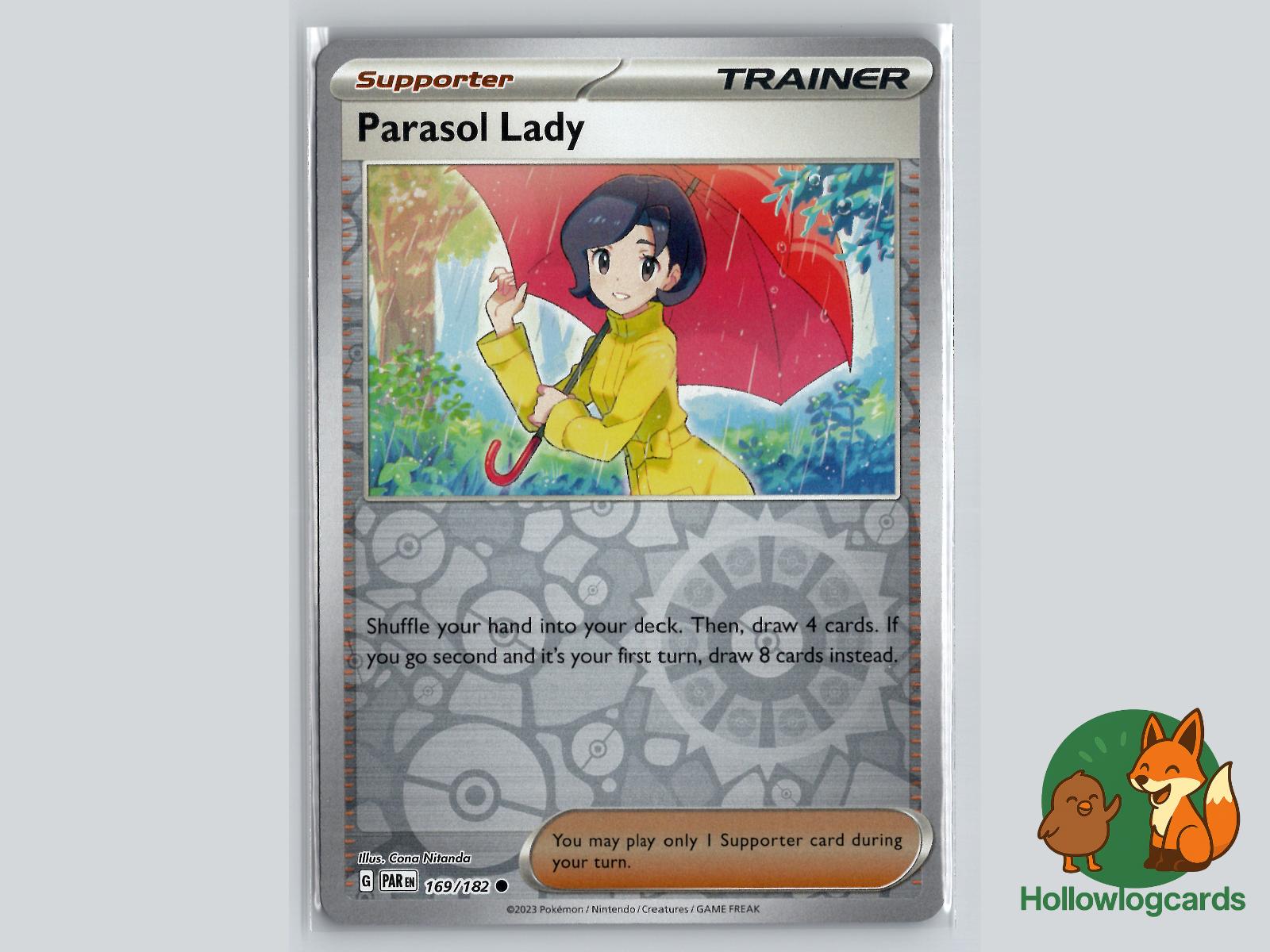Parasol Lady (169/182) - Paradox Rift Pokémon Card