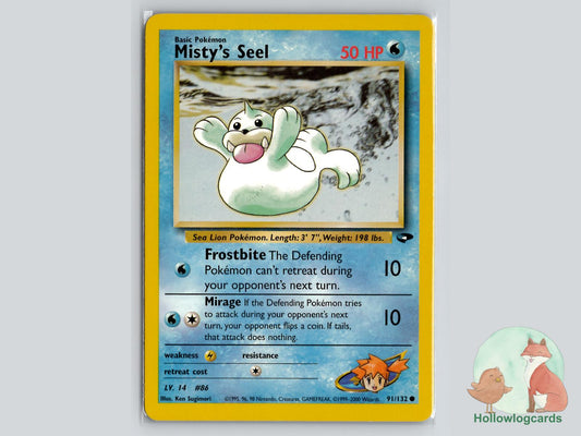 Misty's Seel (91/132) - Gym Challenge Pokémon Card