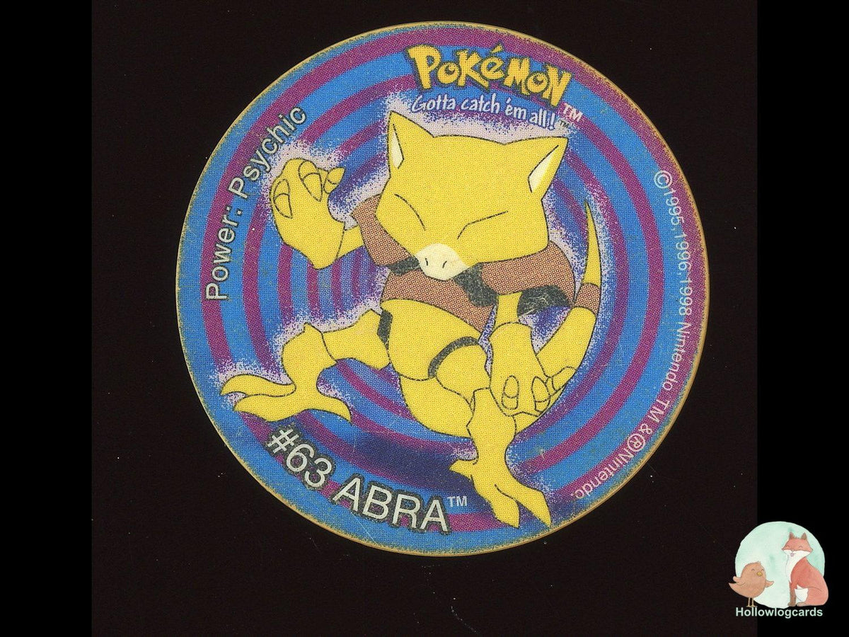 Abra #63 2001 Pokémon Tazo - Heavily Played HP