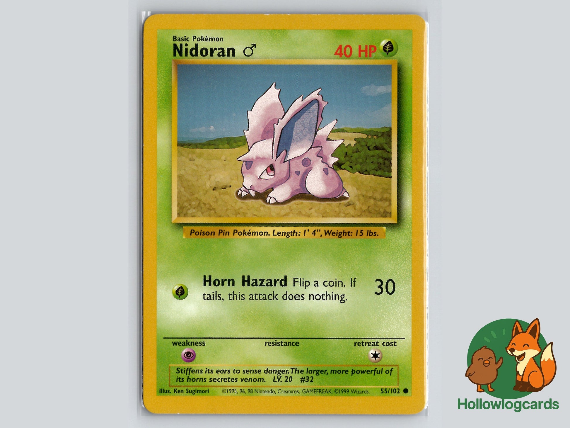 Image of Nidoran Male Base Set (BS) #55
