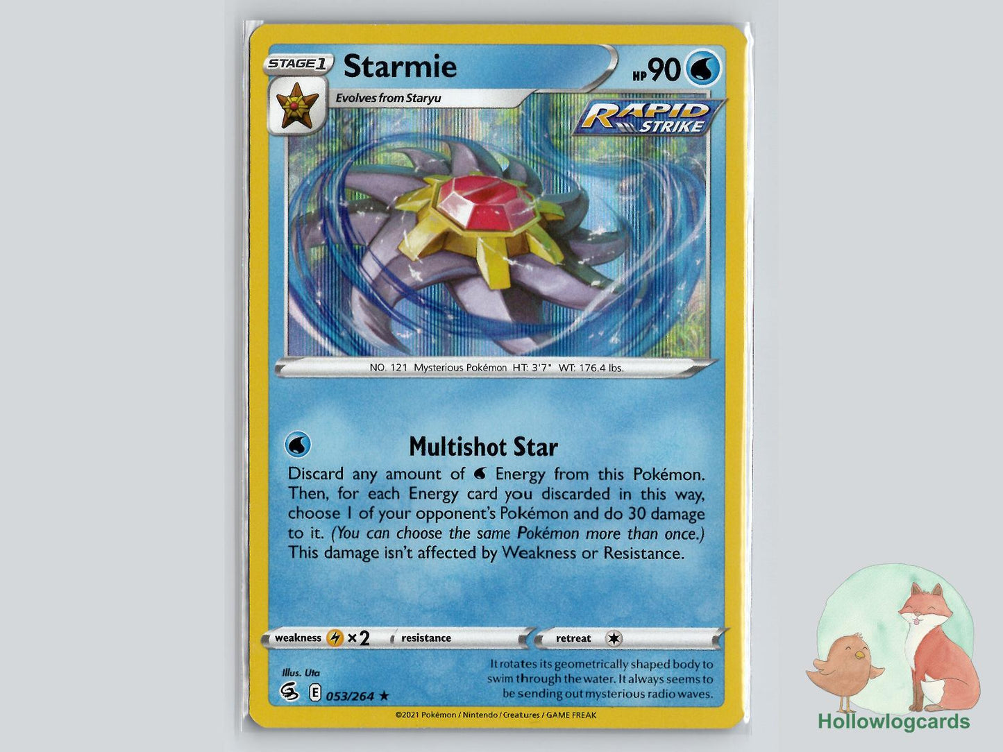 Starmie (053/264) - Fusion Strike Pokémon Card