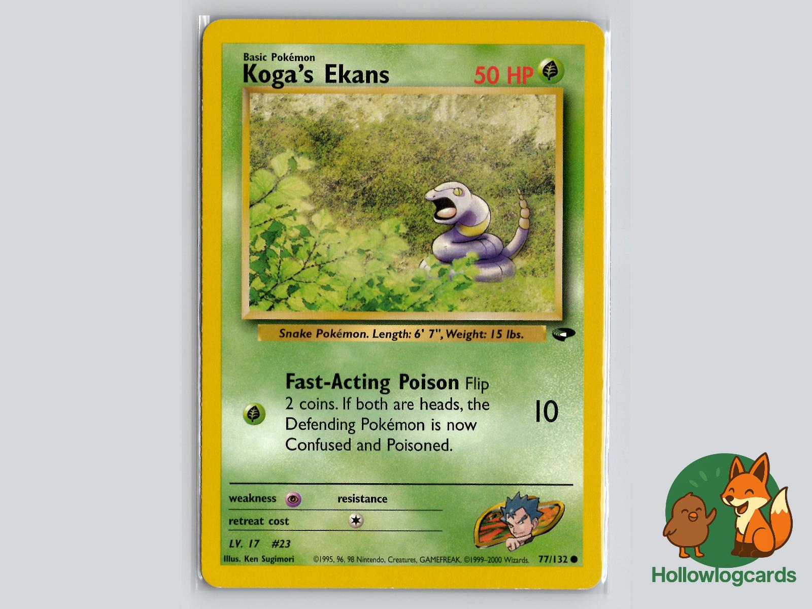 Koga's Ekans (77/132) - Gym Challenge Pokémon Card