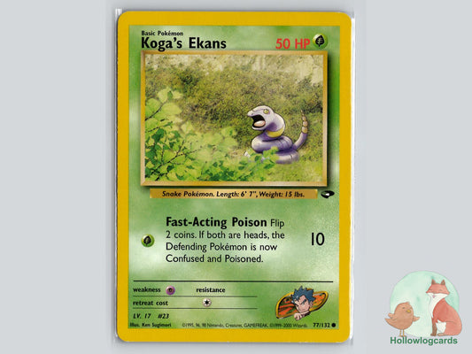 Koga's Ekans (77/132) - Gym Challenge Pokémon Card