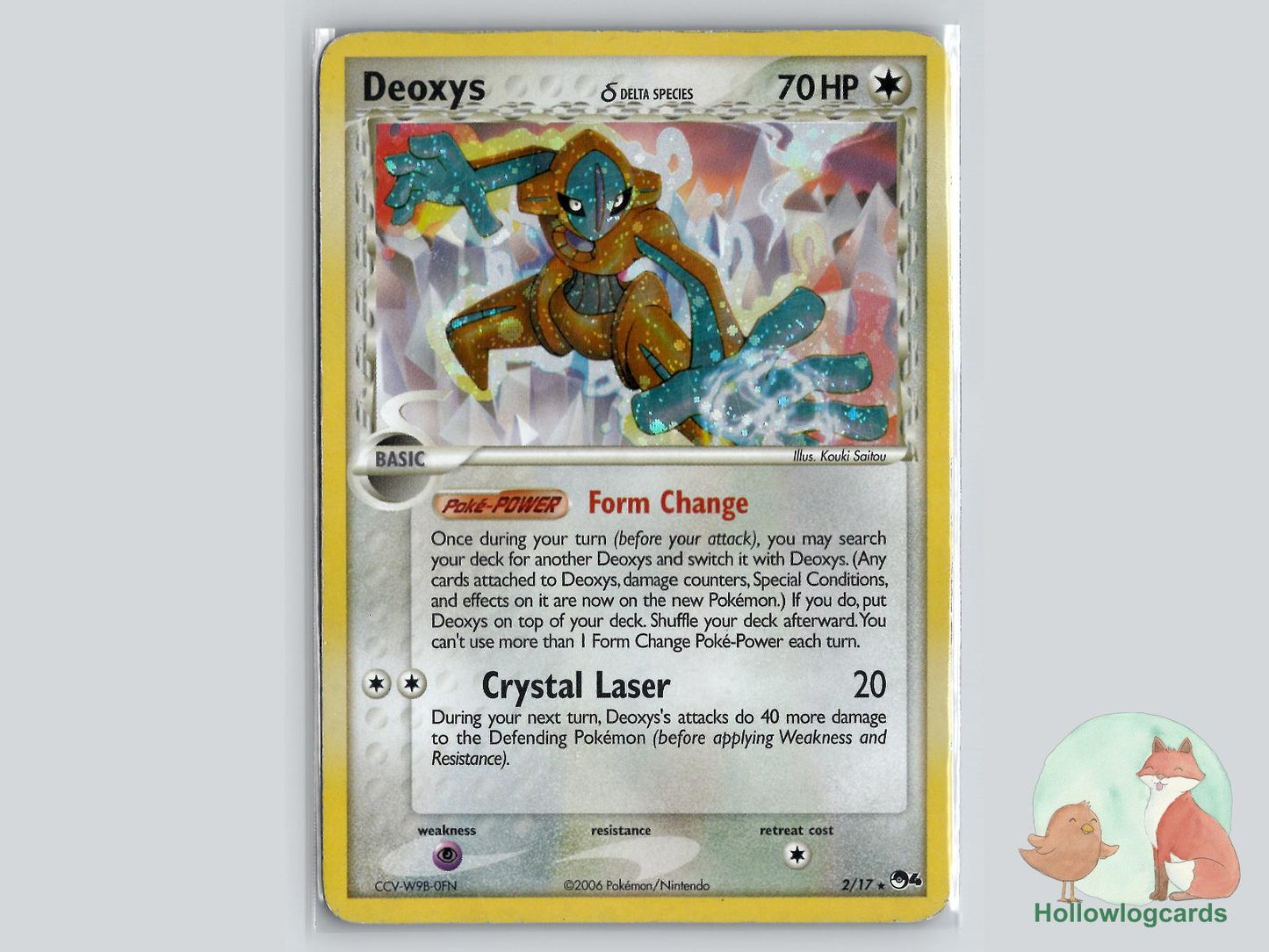 Deoxys (2/17) - POP Series 4 Pokémon Card
