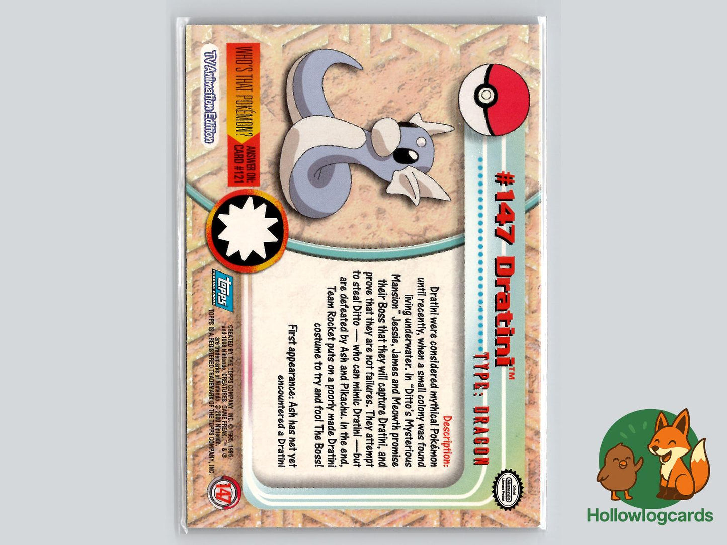 Dratini (#147) - Topps Trading Cards Series 3