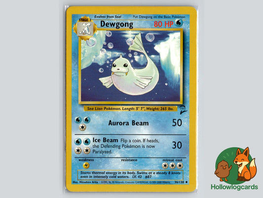 Dewgong (36/130) - Base Set 2 Pokémon Card