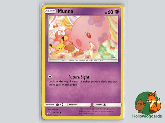 Munna (88/236) - Unified Minds Pokémon Card