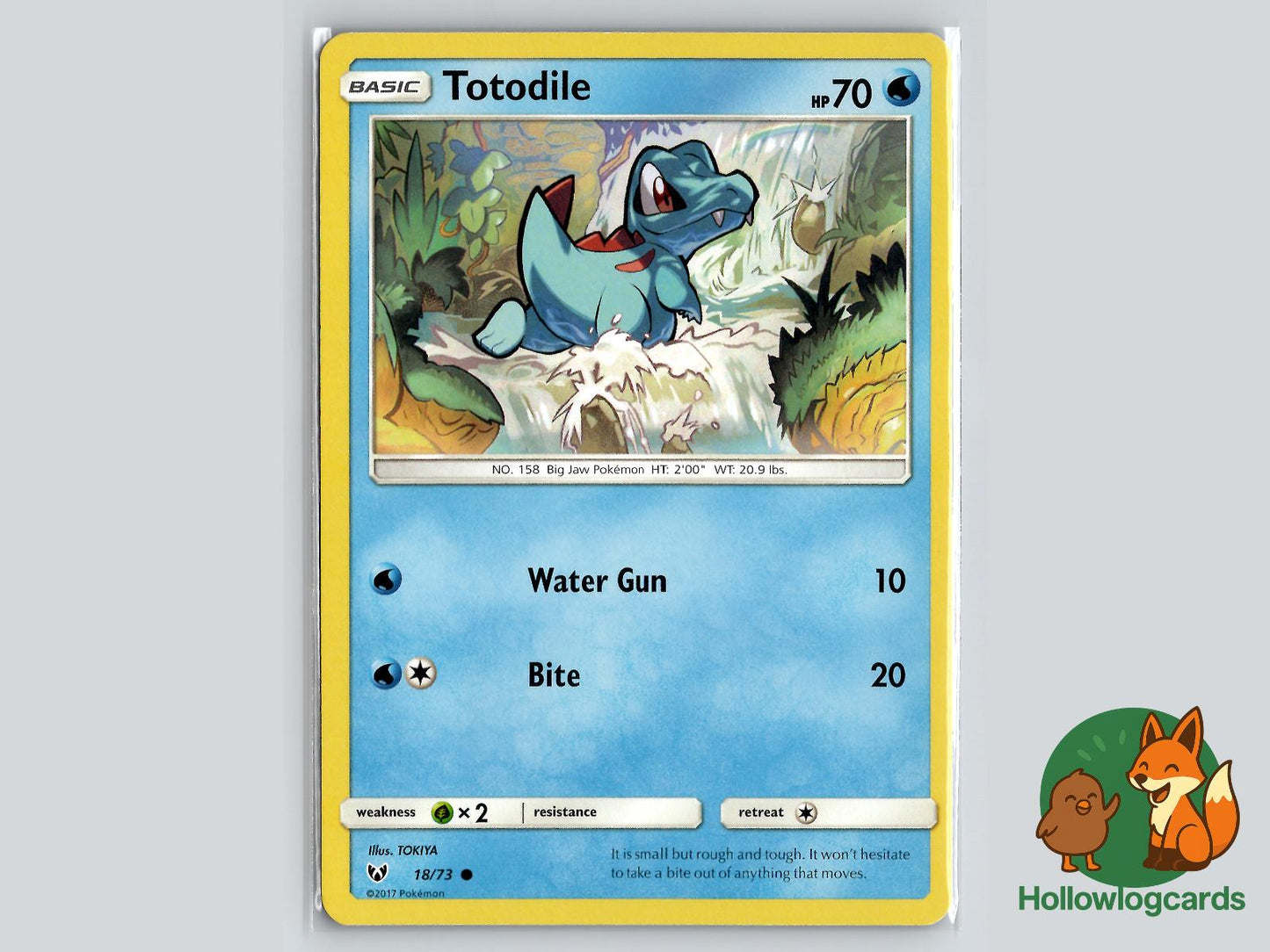 Totodile (18/73) - Shining Legends Pokémon Card