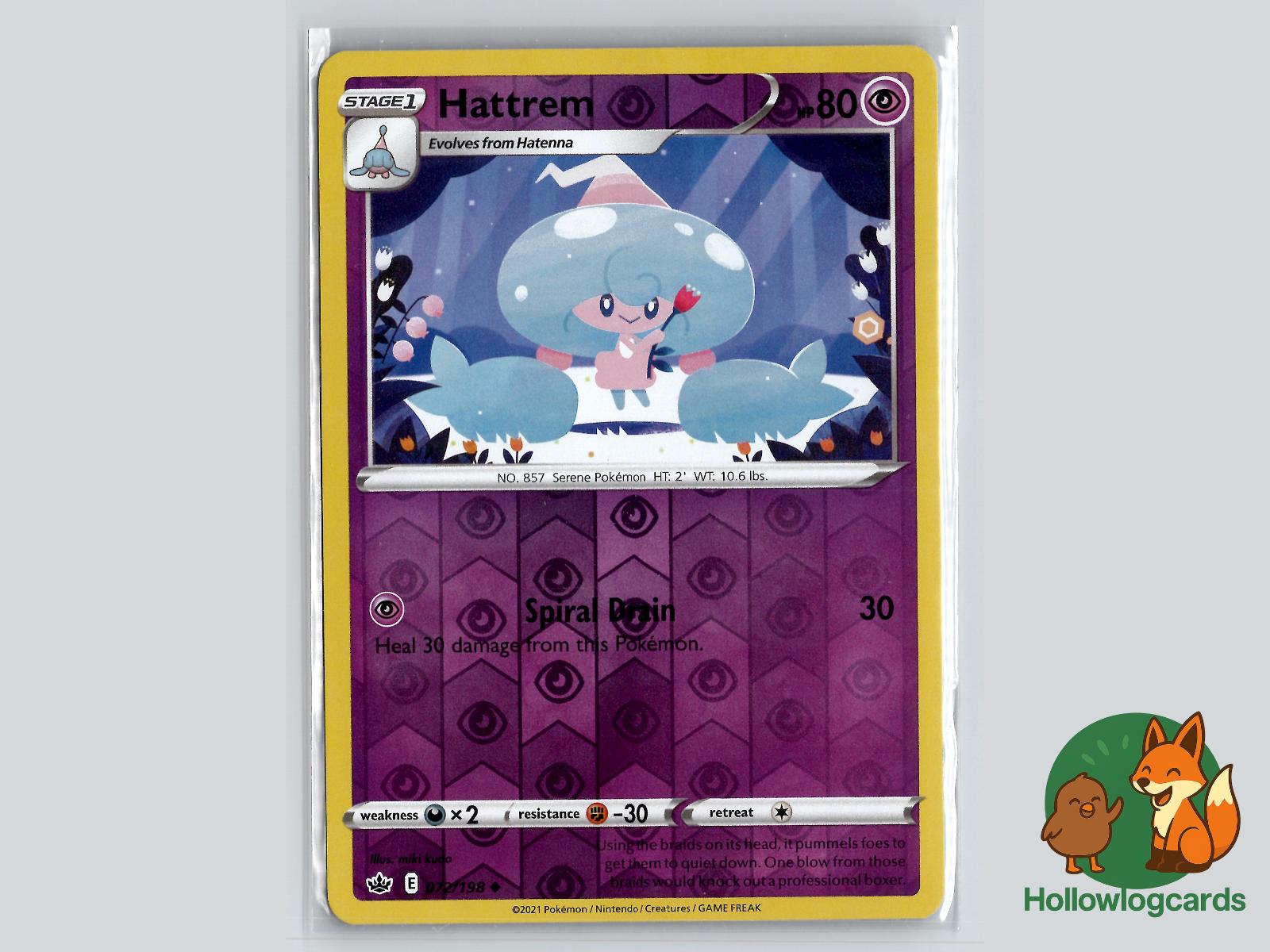 Hattrem (072/198) - Chilling Reign Pokémon Card