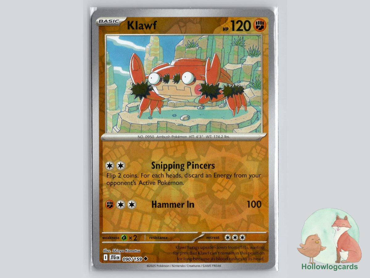 Klawf (090/159) - Journey Together Pokémon Card