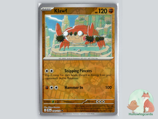 Klawf (090/159) - Journey Together Pokémon Card