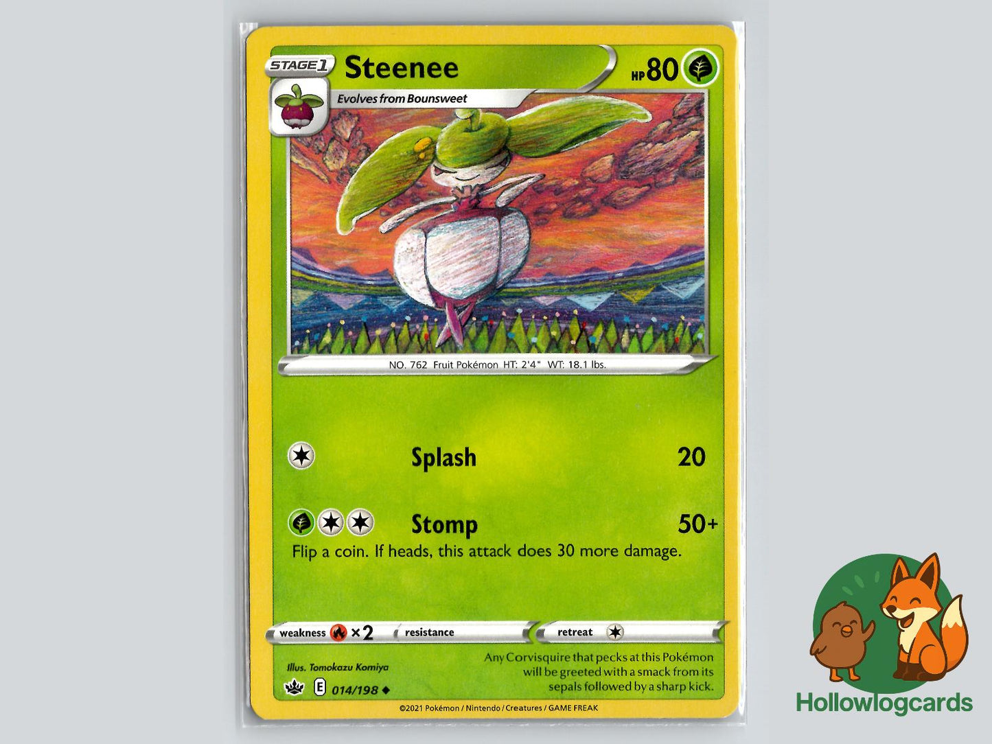 Steenee (014/198) - Chilling Reign Pokémon Card