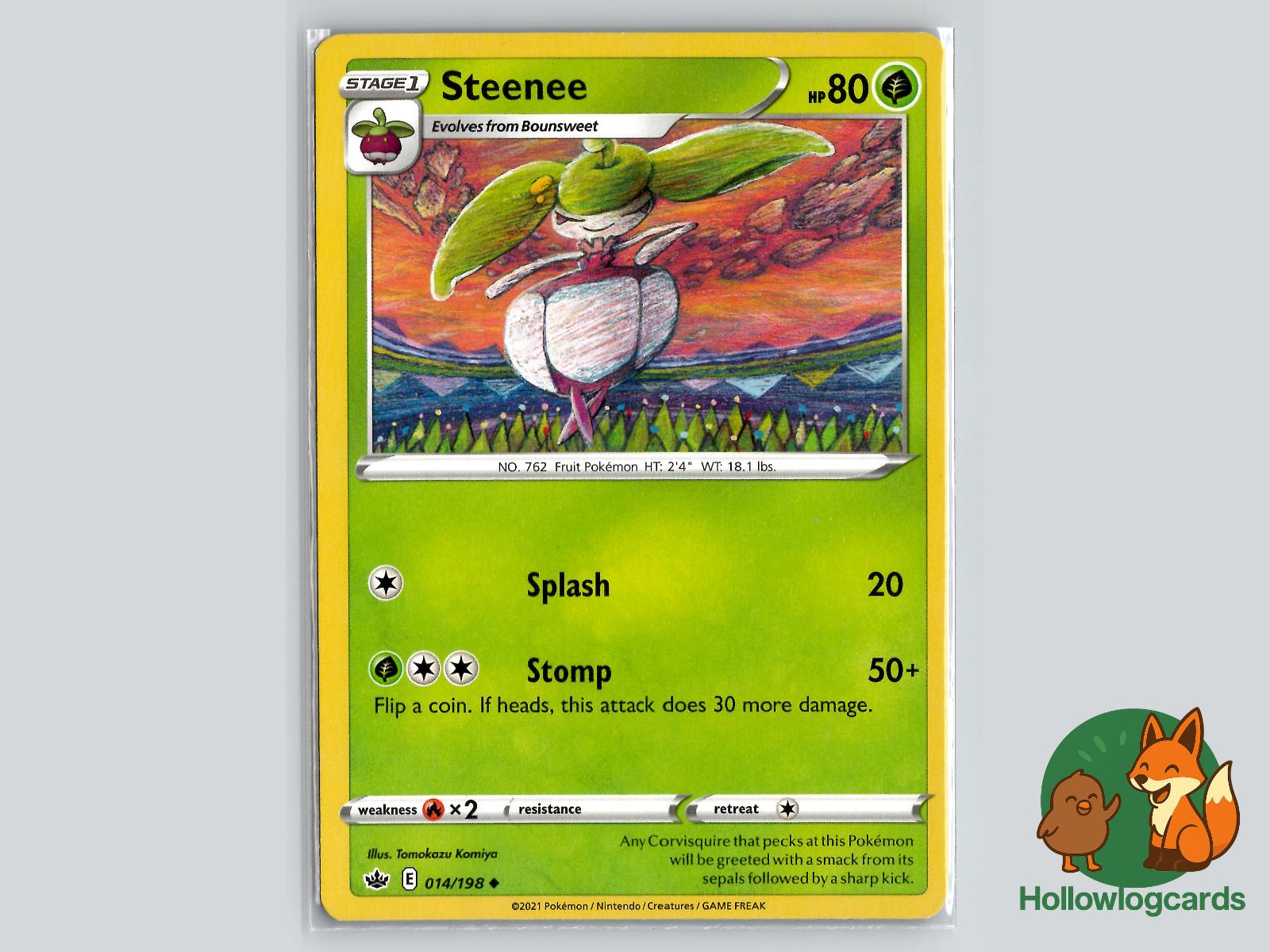 Steenee (014/198) - Chilling Reign Pokémon Card