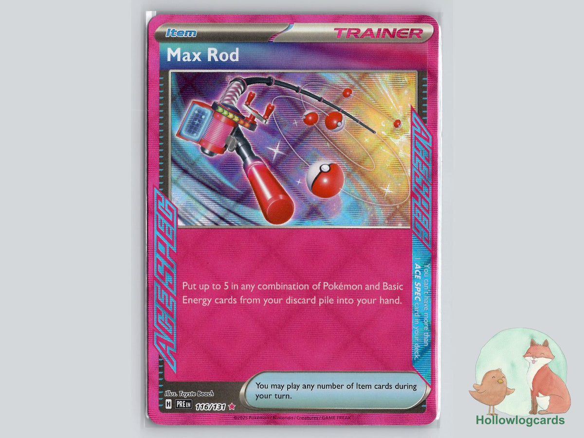Max Rod (116/131) - Prismatic Evolutions Pokémon Card
