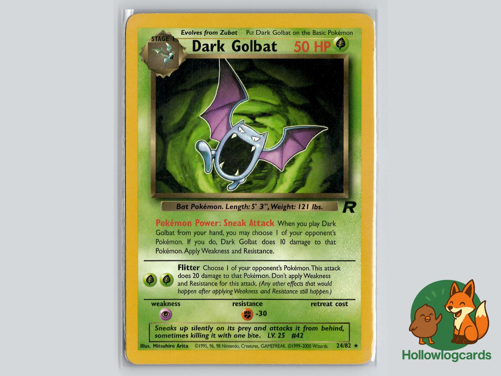 Dark Golbat (24/82) - Team Rocket Pokémon Card