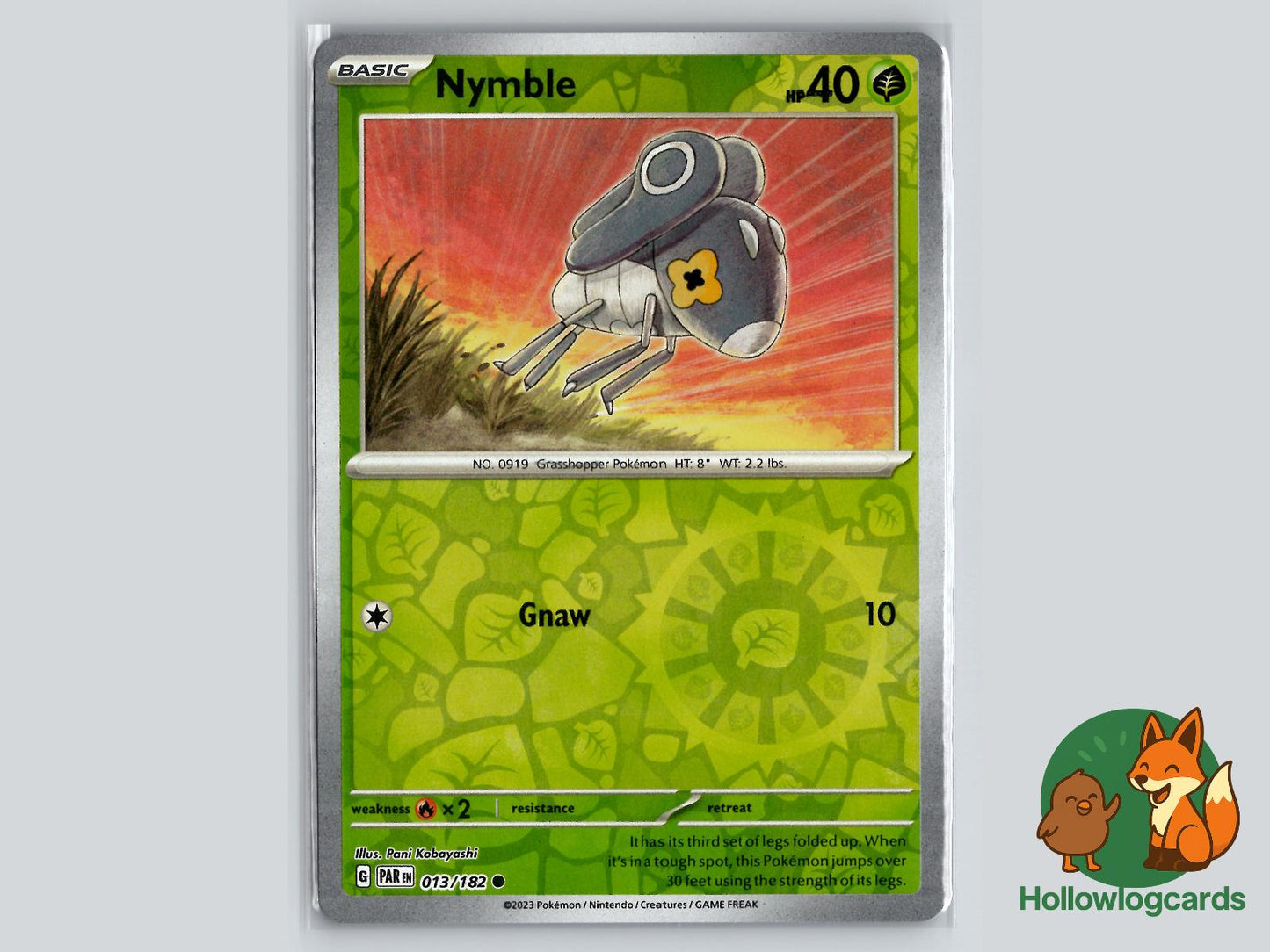 Nymble (013/182) - Paradox Rift Pokémon Card