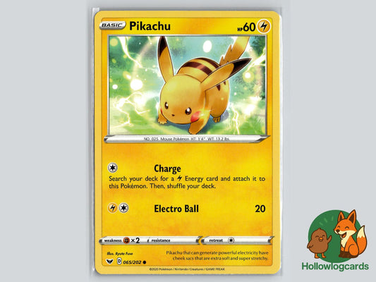 Pikachu (065/202) - Sword & Shield Pokémon Card