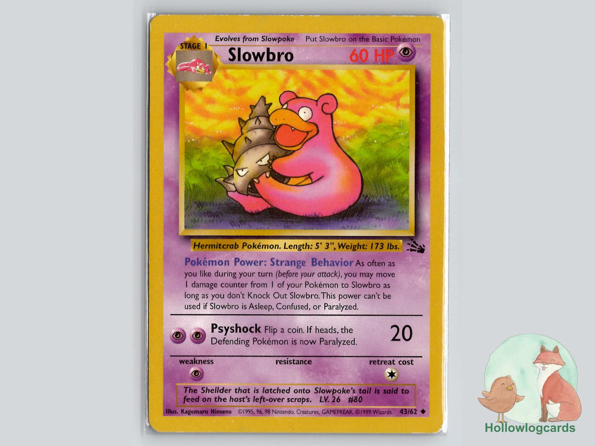 Slowbro (43/62) - Fossil Pokémon Card