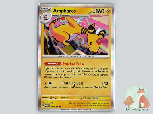 Ampharos (029/086) Pokémon Card
