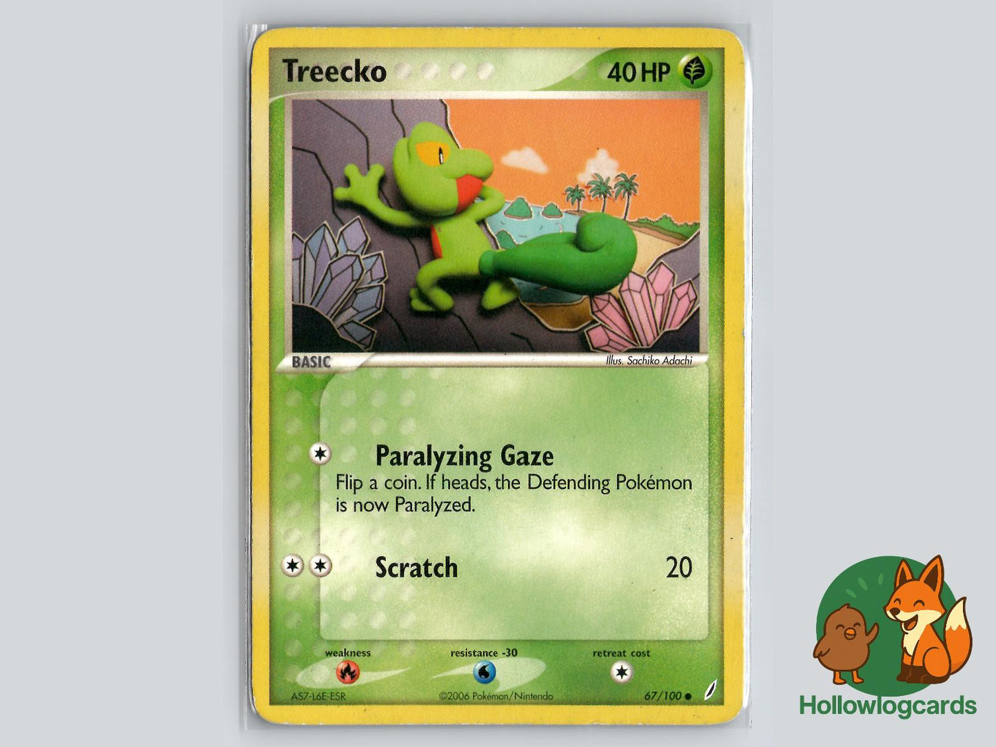 Treecko (67/100) - Crystal Guardians Pokémon Card