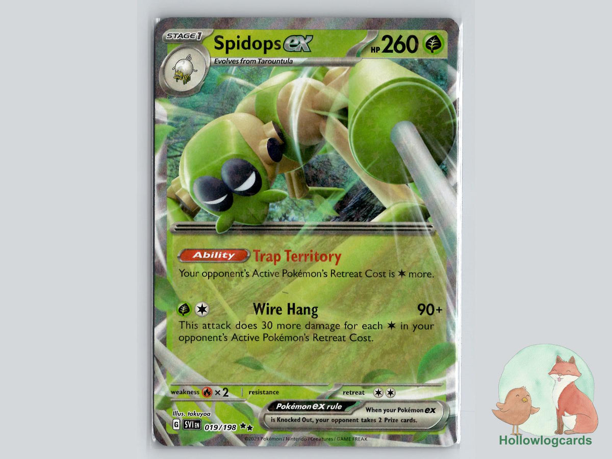Spidops ex (019/198) - Scarlet & Violet Pokémon Card