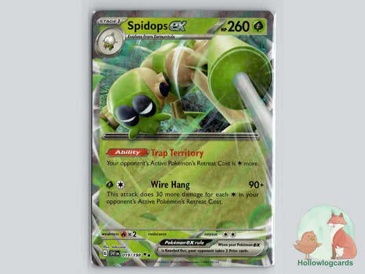 Spidops ex (019/198) - Scarlet & Violet Pokémon Card
