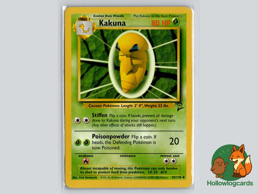 Kakuna (47/130) - Base Set 2 Pokémon Card