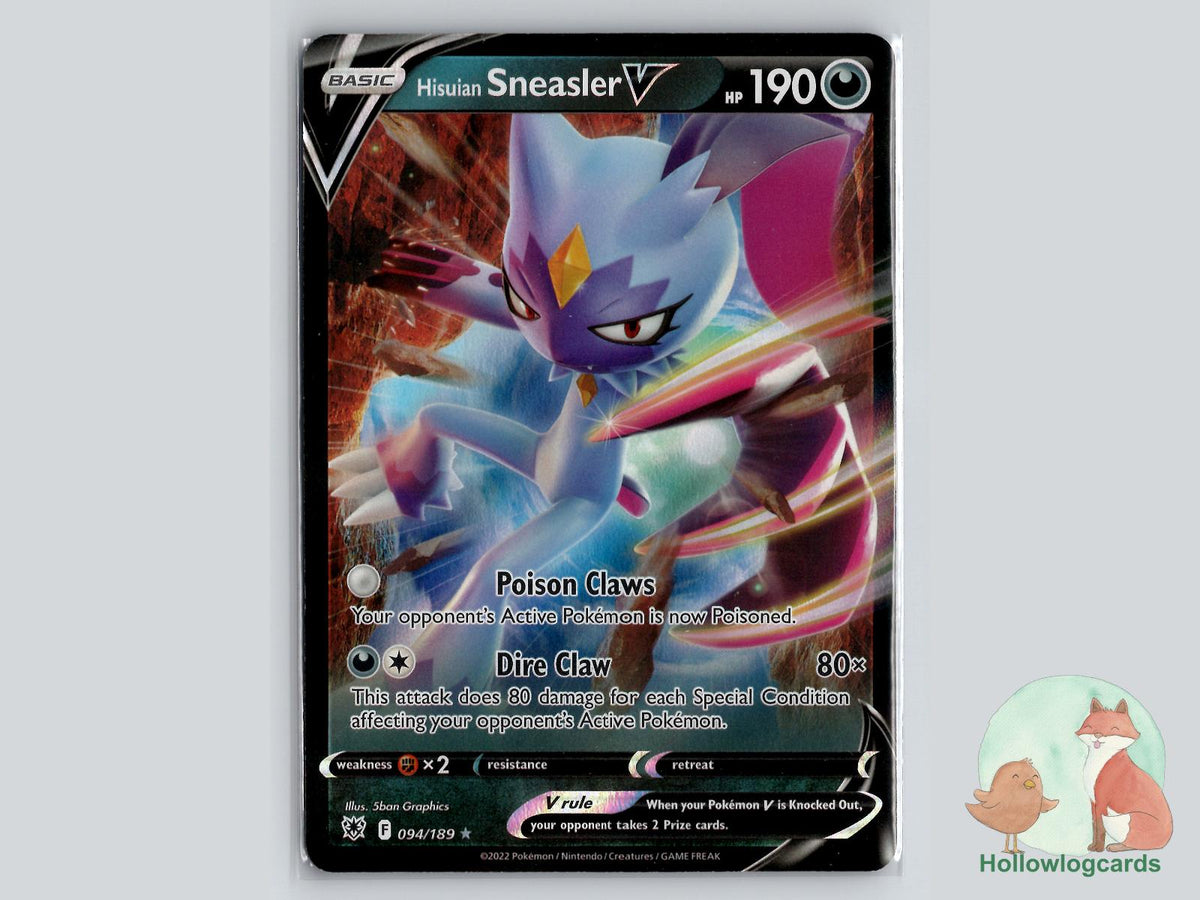 Hisuian Sneasler V (094/189) - Astral Radiance Pokémon Card