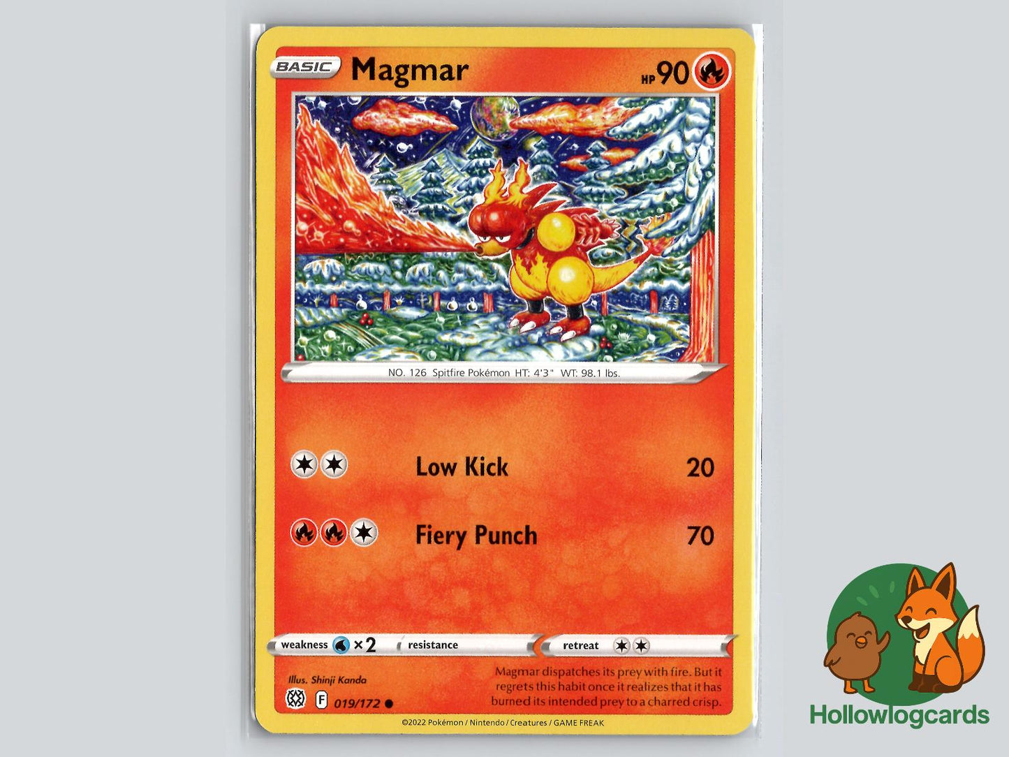 Magmar (019/172) - Brilliant Stars Pokémon Card