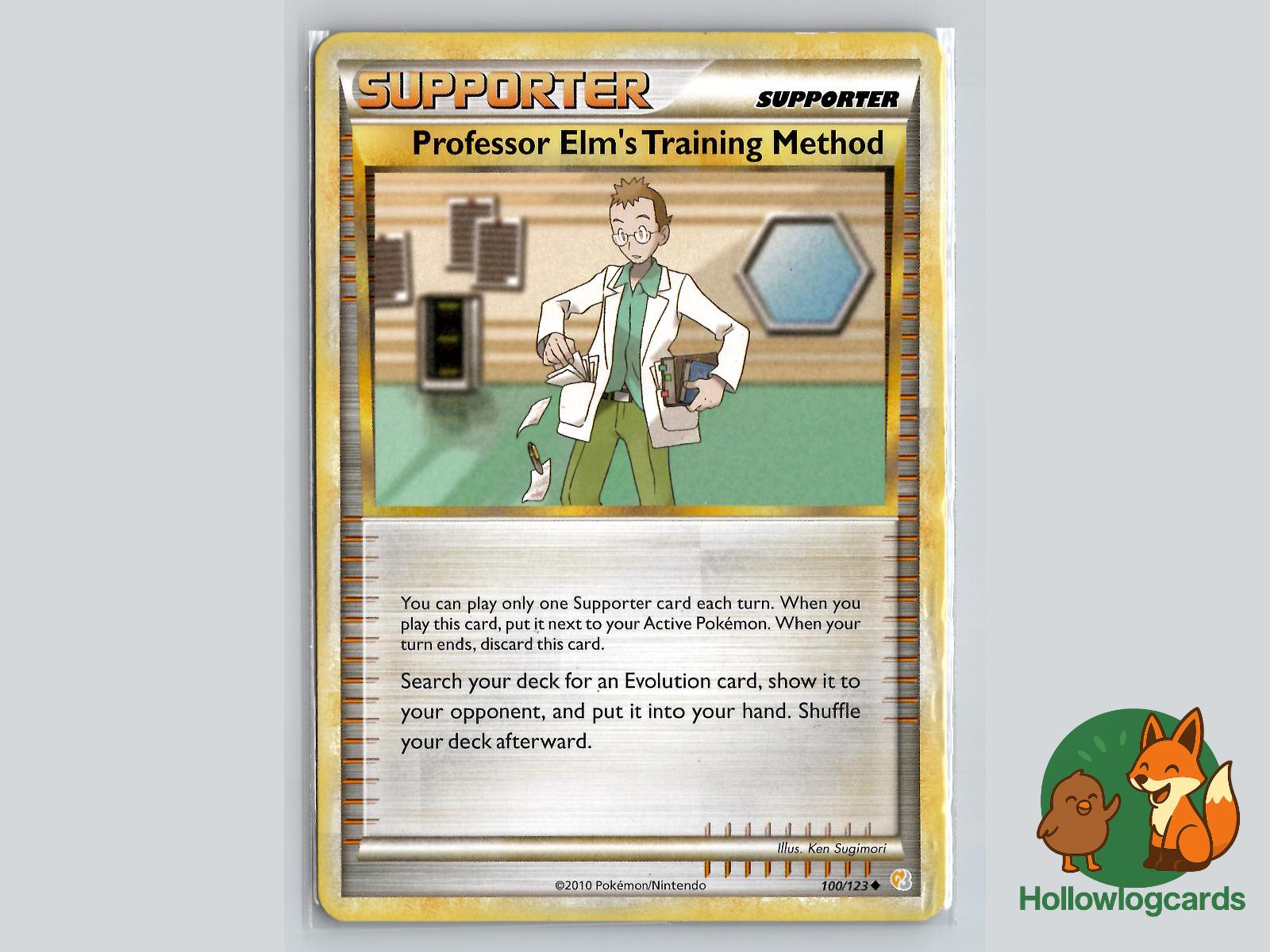 Professor Elm's Training Method (100/123) - HeartGold & SoulSilver Pokémon Card