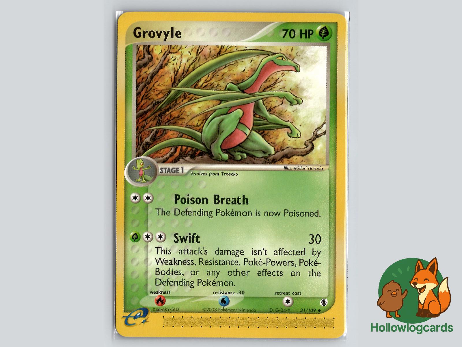 Grovyle (31/109) - Ruby & Sapphire Pokémon Card