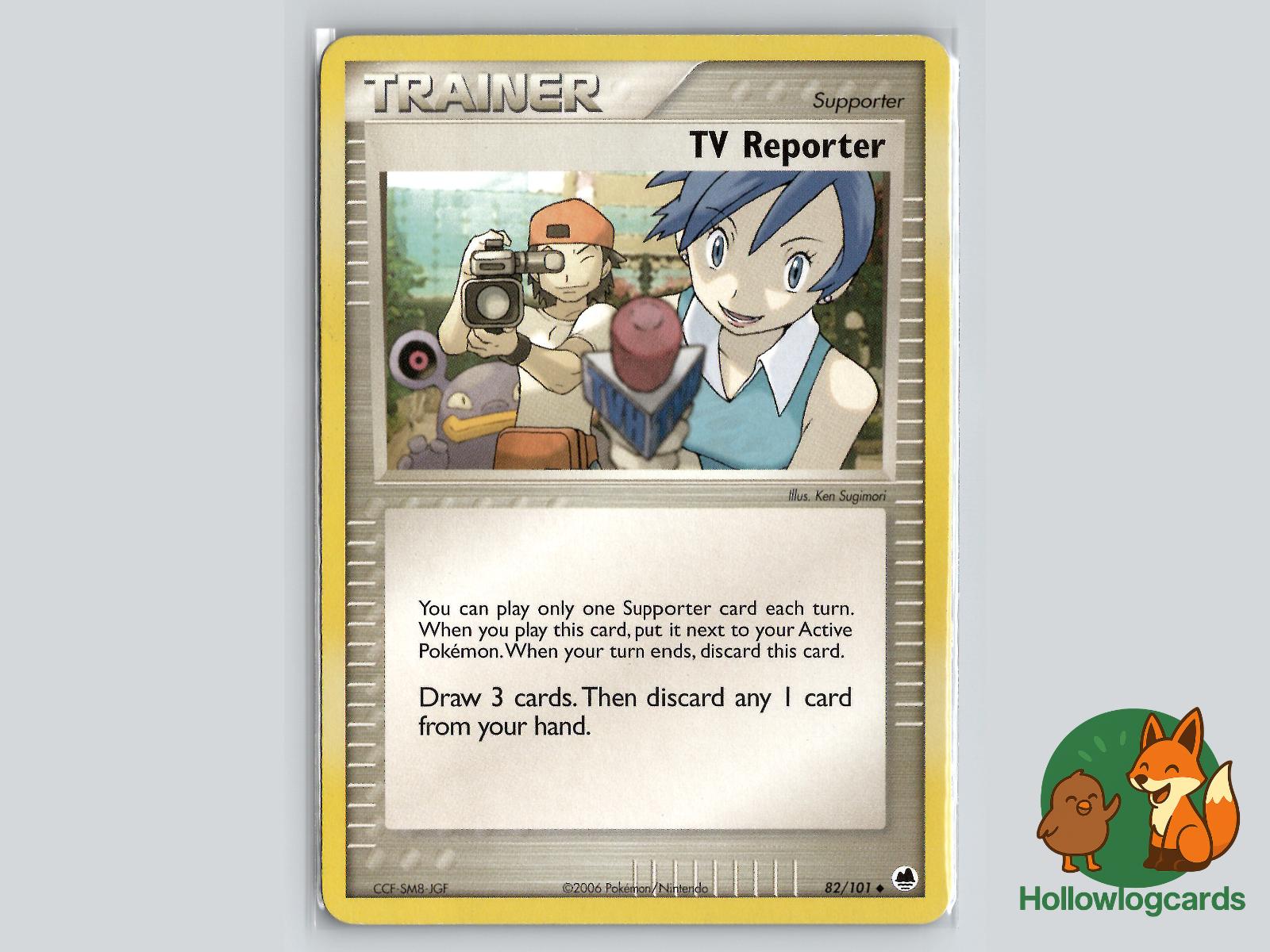 TV Reporter (82/101) - Dragon Frontiers Pokémon Card