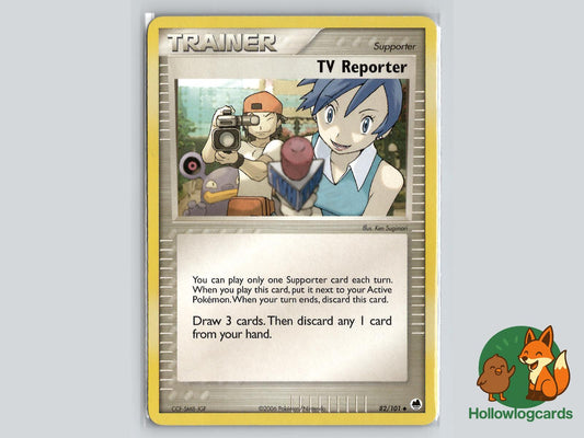 TV Reporter (82/101) - Dragon Frontiers Pokémon Card