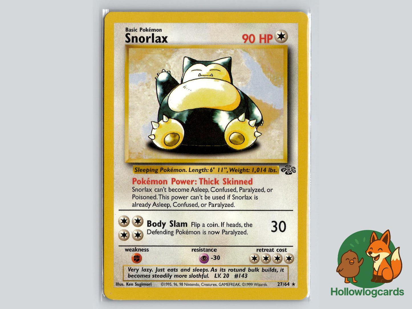 Snorlax (27/64) - Jungle Pokémon Card