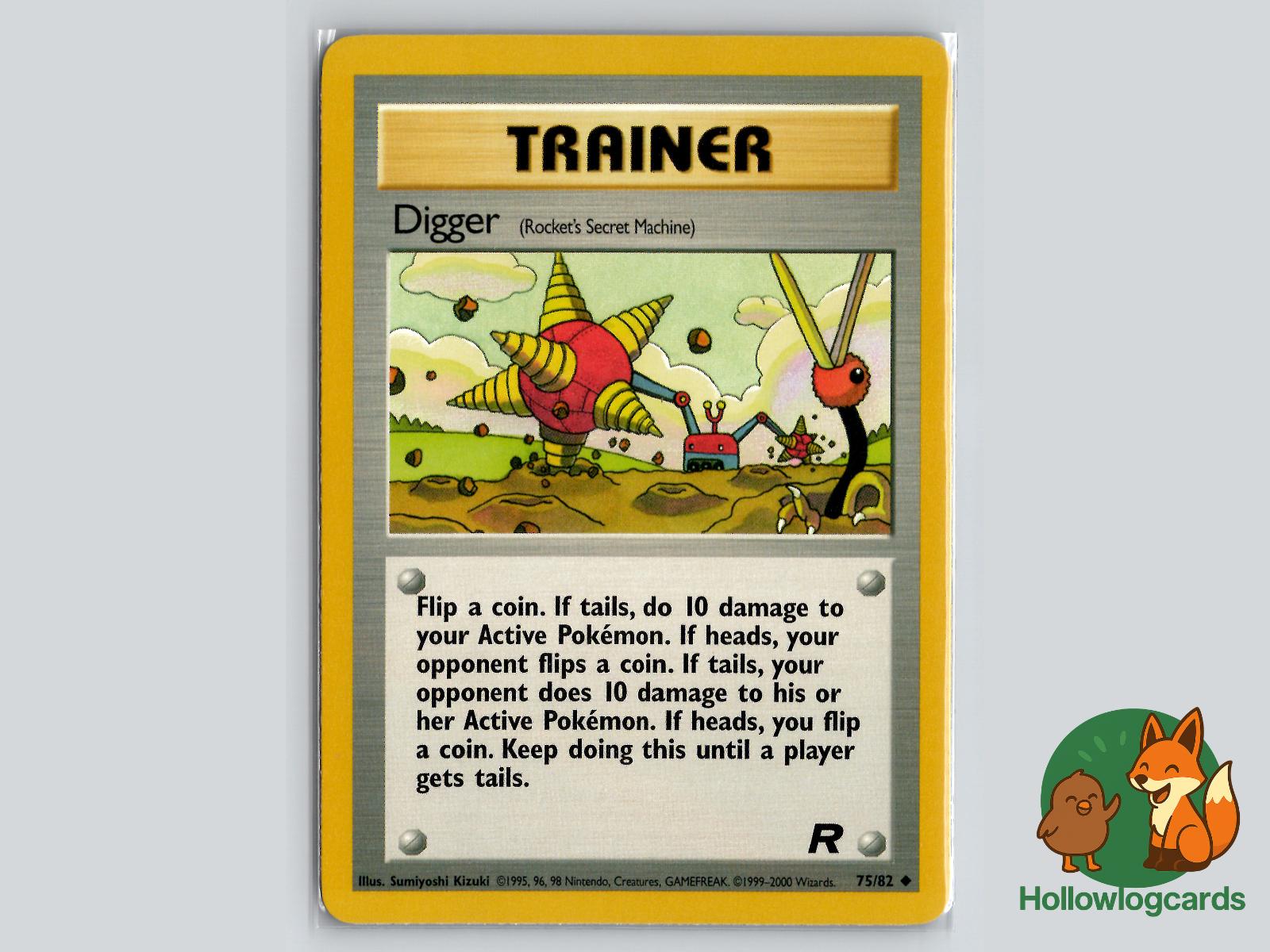 Digger (75/82) - Team Rocket Pokémon Card