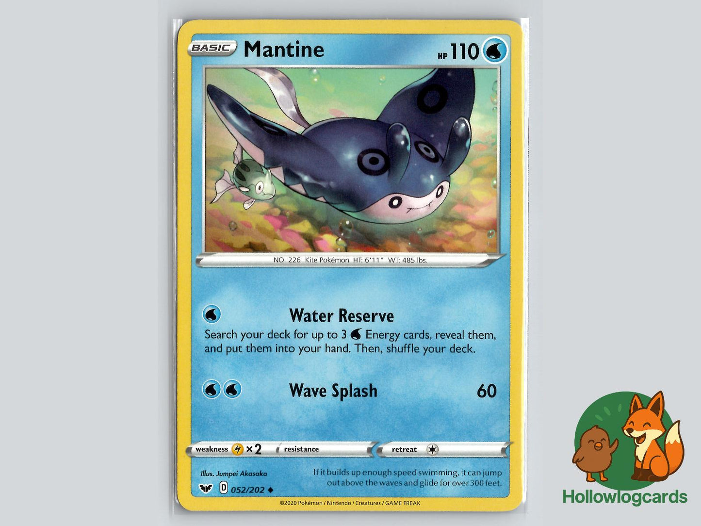 Mantine (052/202) - Sword & Shield Pokémon Card