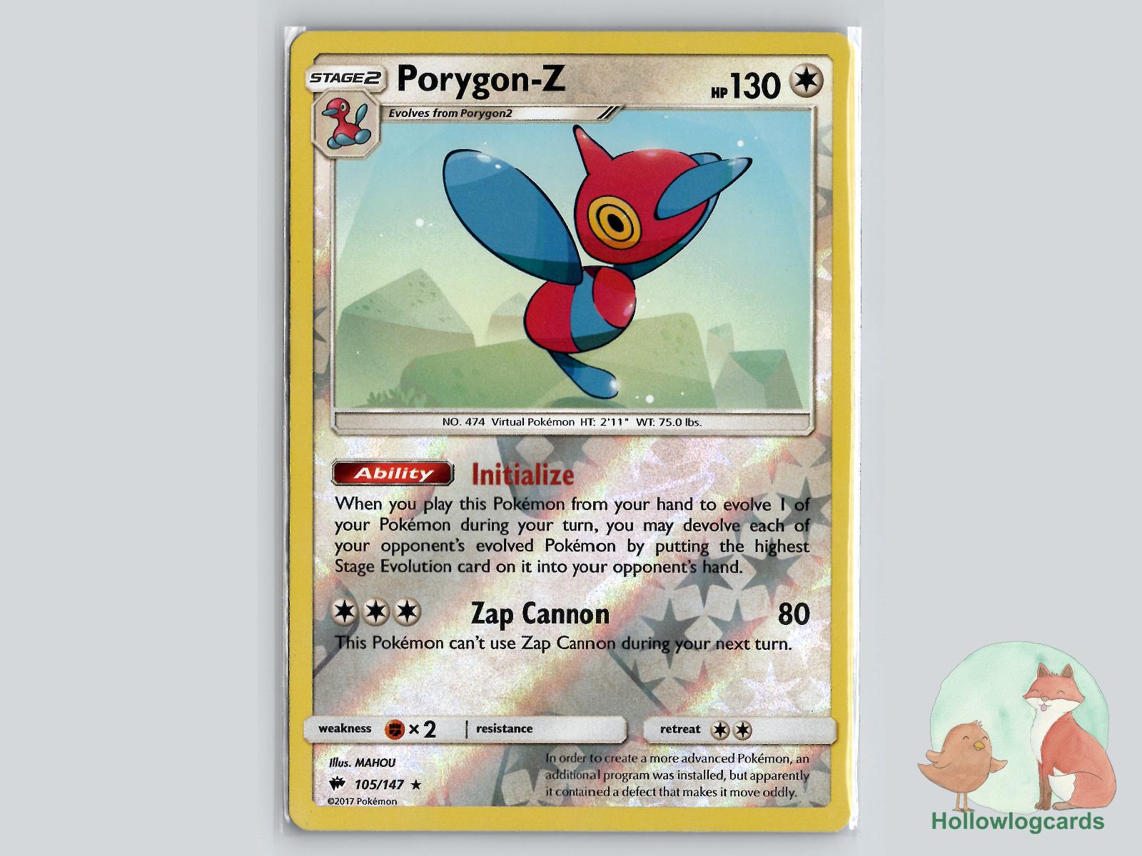 Porygon (105/147) - Burning Shadows Pokémon Card