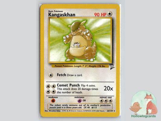 Kangaskhan (26/130) - Base Set 2 Pokémon Card