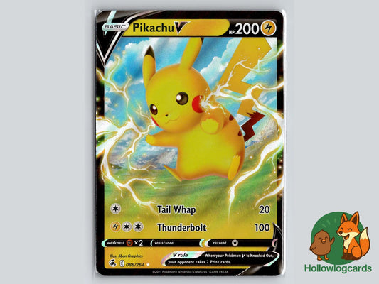 Pikachu V (086/264) - Fusion Strike Pokémon Card