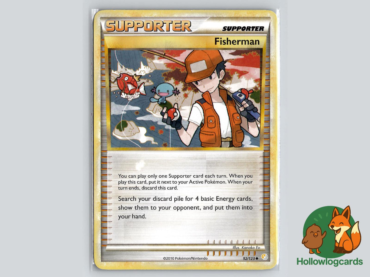 Fisherman (92/123) - HeartGold & SoulSilver Pokémon Card
