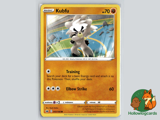 Kubfu (093/198) - Chilling Reign Pokémon Card