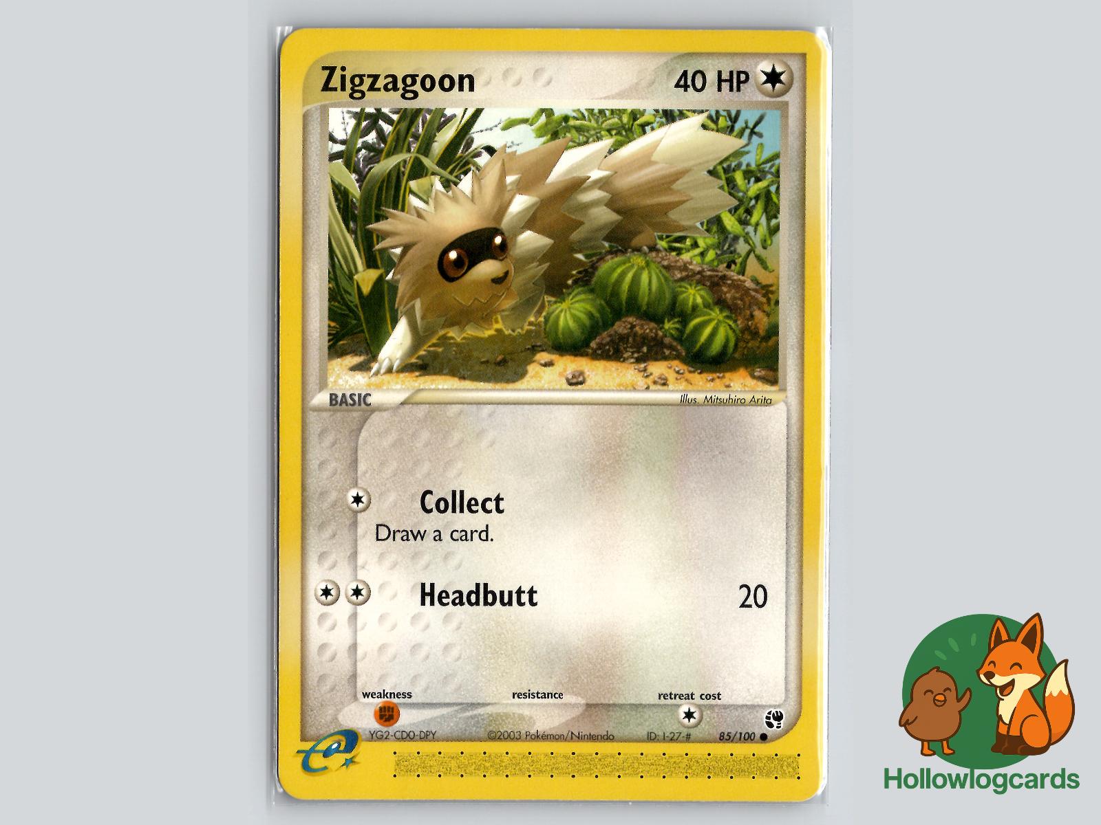 Zigzagoon (85/100) - Sandstorm Pokémon Card