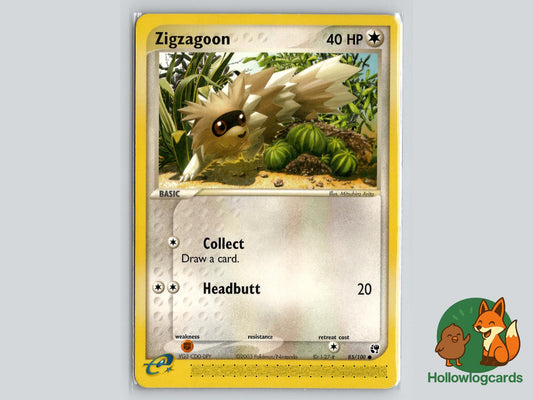 Zigzagoon (85/100) - Sandstorm Pokémon Card