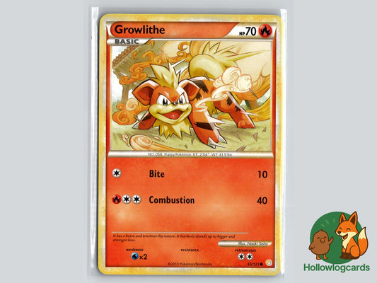 Growlithe (65/123) - HeartGold & SoulSilver Pokémon Card