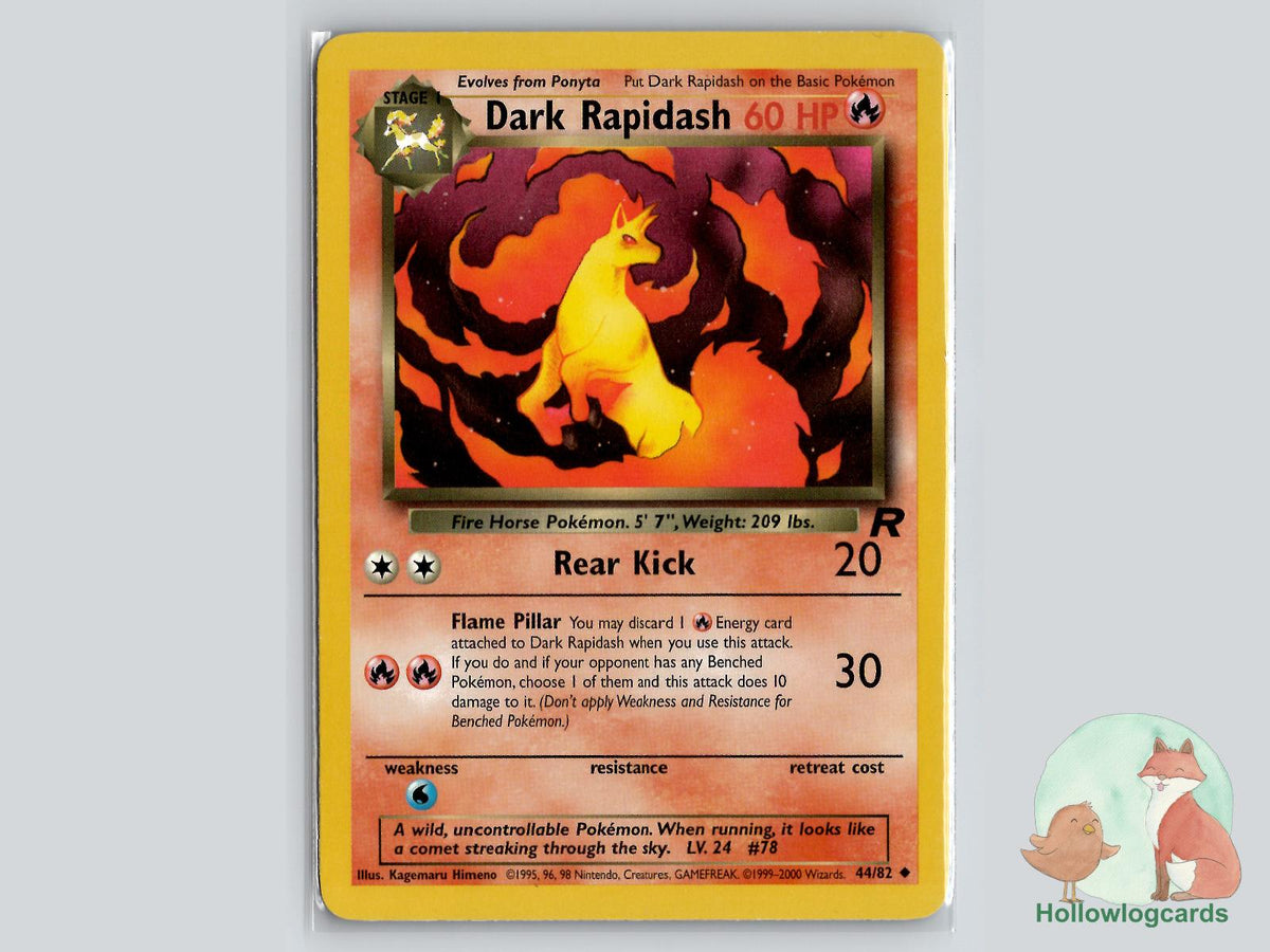 Dark Rapidash (44/82) - Team Rocket Pokémon Card